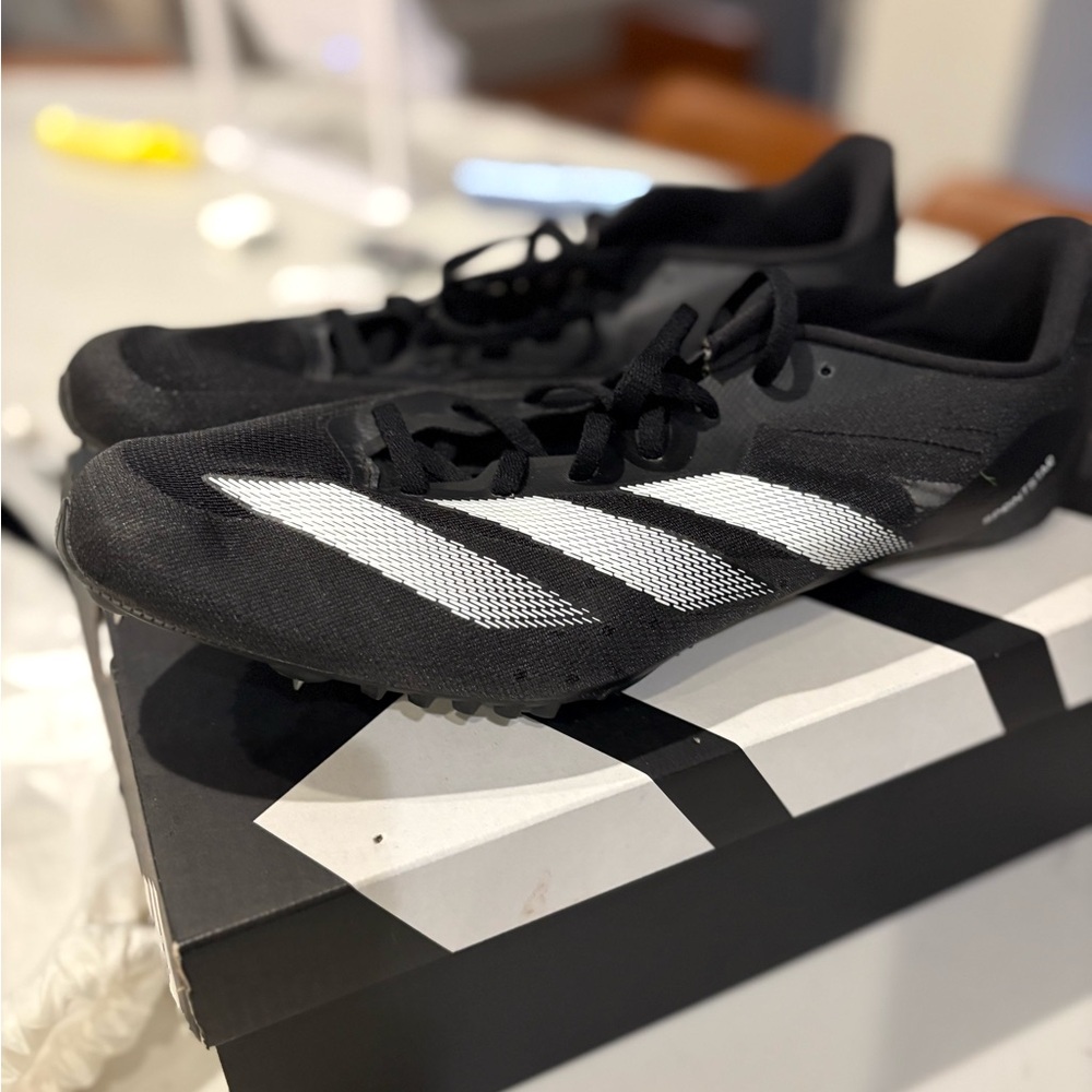 Adidas Sprintstar Black and White Track Shoes